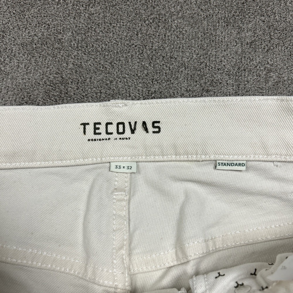 Tecovas Everyday Standard Jeans Mens 33x32 Ivory Twill Tan Western Pants Stretch - Picture 4 of 12